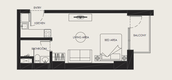 Aldar The Bridges Studio Layout