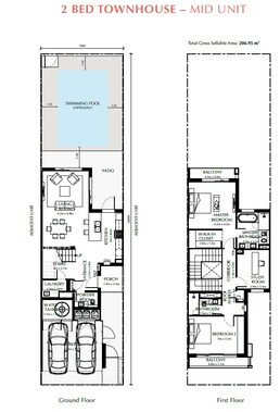 2 Beds 2227 Sq. Ft. Townhouse in Aldar The Dahlias