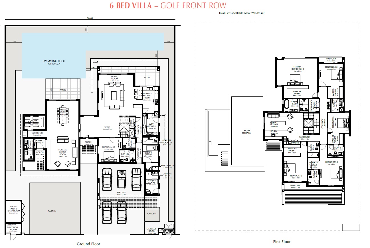 6 Beds 8589 Sq. Ft. Villa in Aldar The Dahlias