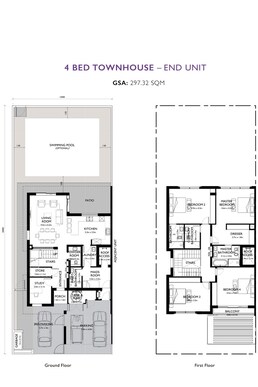 4 Beds 3200 Sq. Ft. Townhouse in Aldar The Magnolias