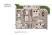Aldar Waldorf Astoria Residences 2 Beds Layout