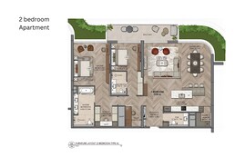 2 Beds 2217 Sq. Ft. Apartment in Aldar Waldorf Astoria Residences