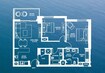 Aldar Waters Edge 2 Beds Layout