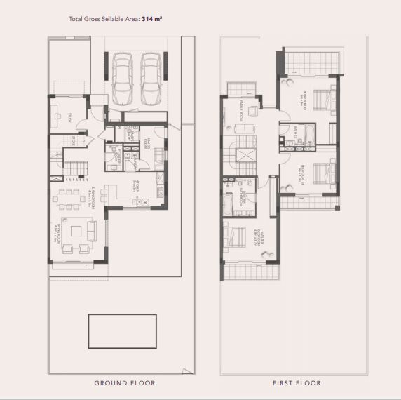 3 Beds 3380 Sq. Ft. Villa in Aldar Yas Acres