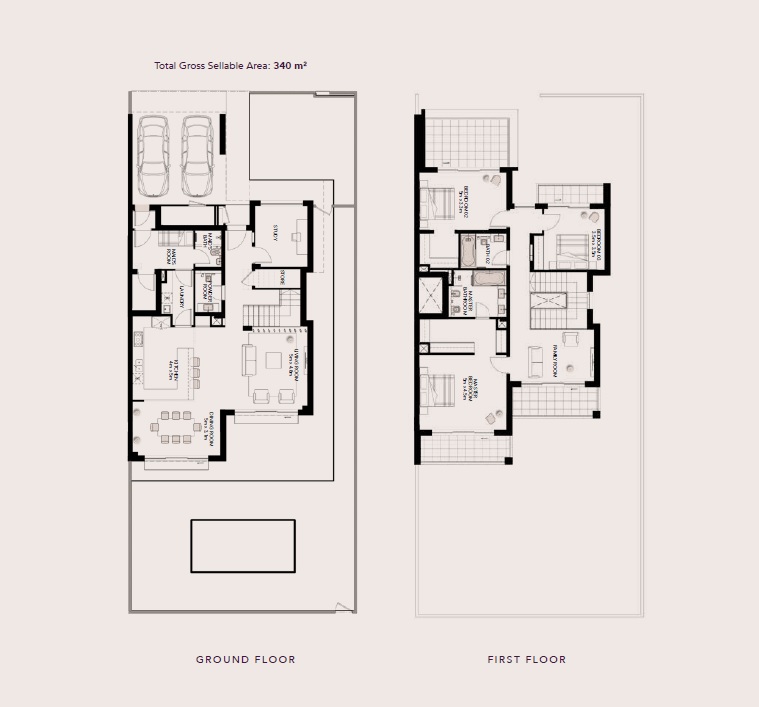 3 Beds 3660 Sq. Ft. Villa in Aldar Yas Acres