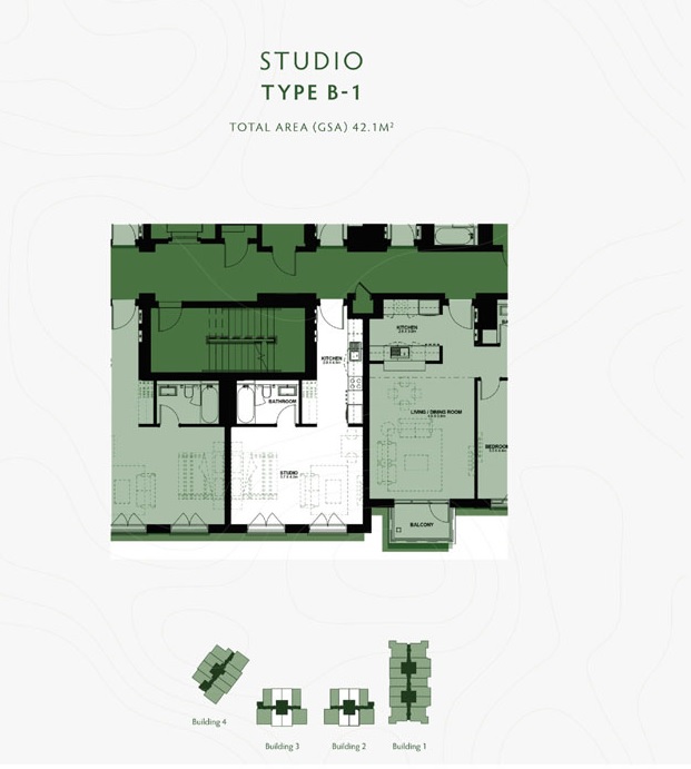 Aldar Yas Golf Collection Studio Layout