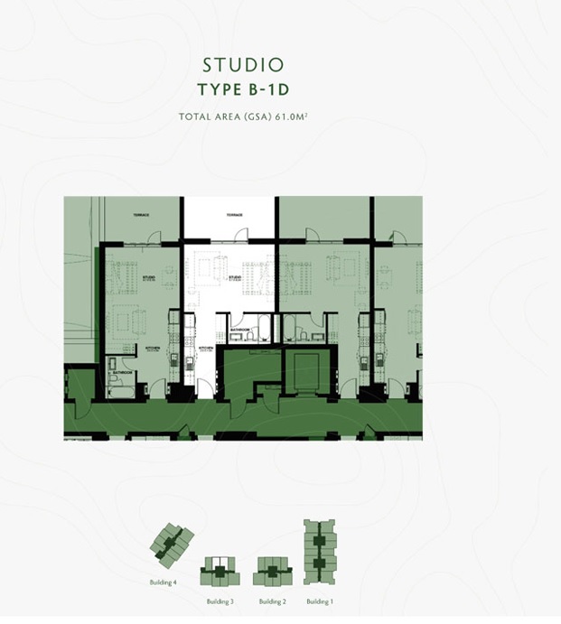 Aldar Yas Golf Collection Studio Layout