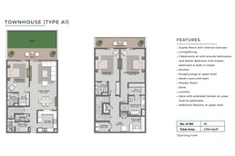 3 Beds 2704 Sq. Ft. Apartment in Aman Reem Hills