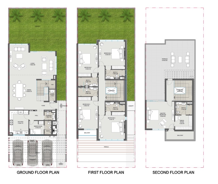 5 Beds 3681 Sq. Ft. Townhouse in Bloom Aldhay