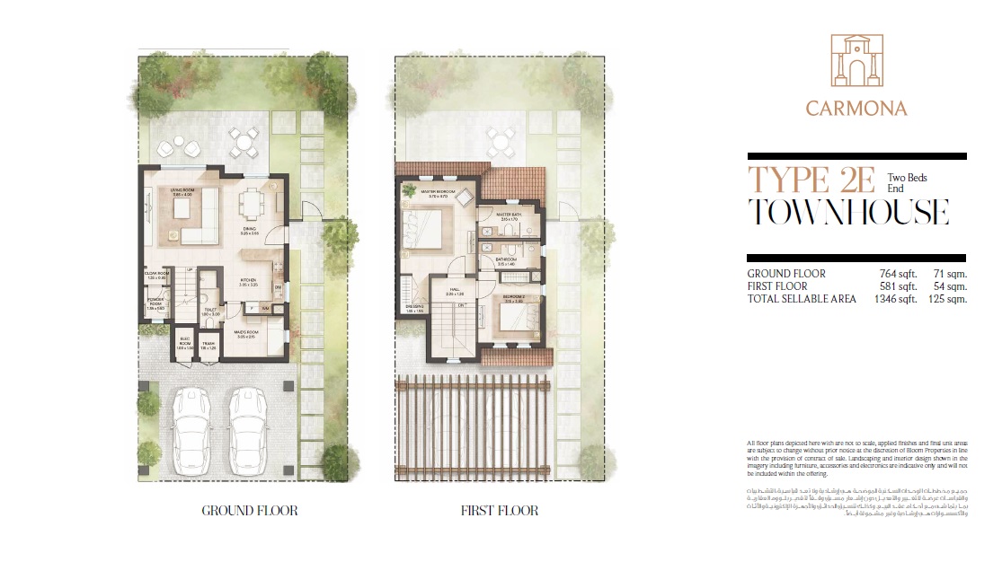 Bloom Living Carmona 2 Beds Layout