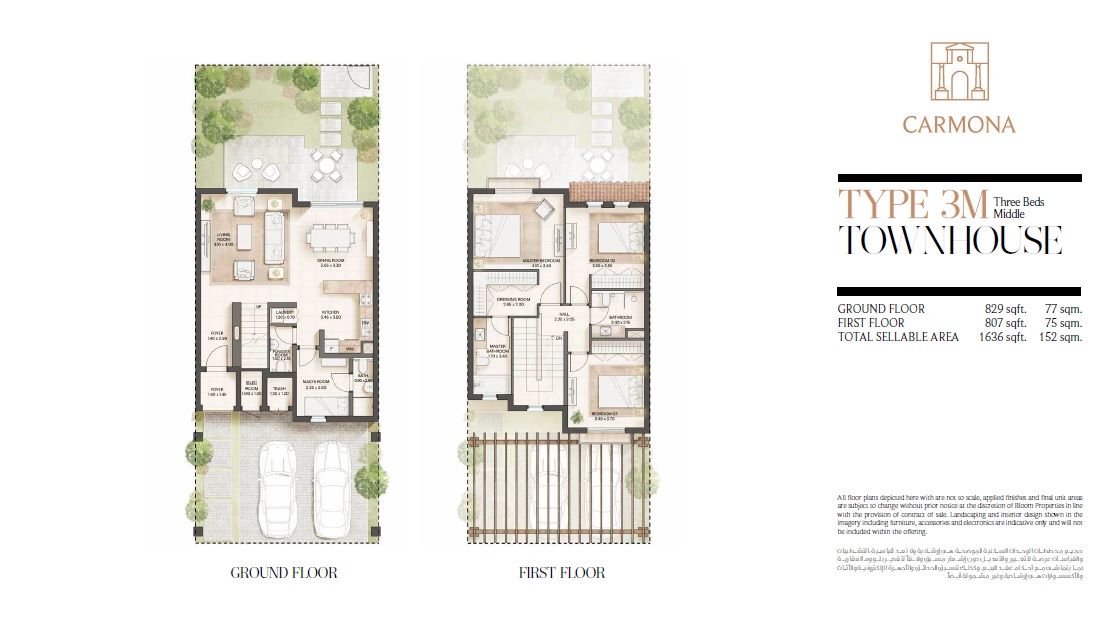 Bloom Living Carmona 3 Beds Layout