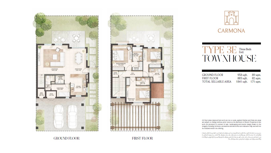 Bloom Living Carmona 3 Beds Layout