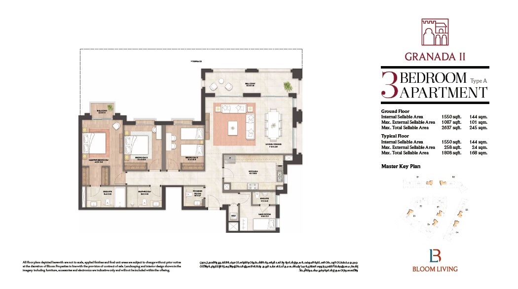 3 Beds 2637 Sq. Ft. Apartment in Bloom Living Granada Phase 2