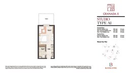 624 Sq. Ft. Studio in Bloom Living Granada Phase 2