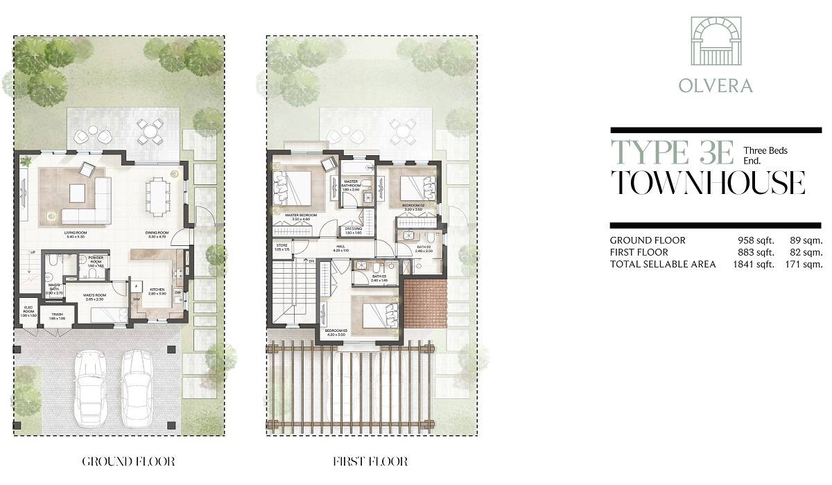 Bloom Living Olvera 3 Beds Layout