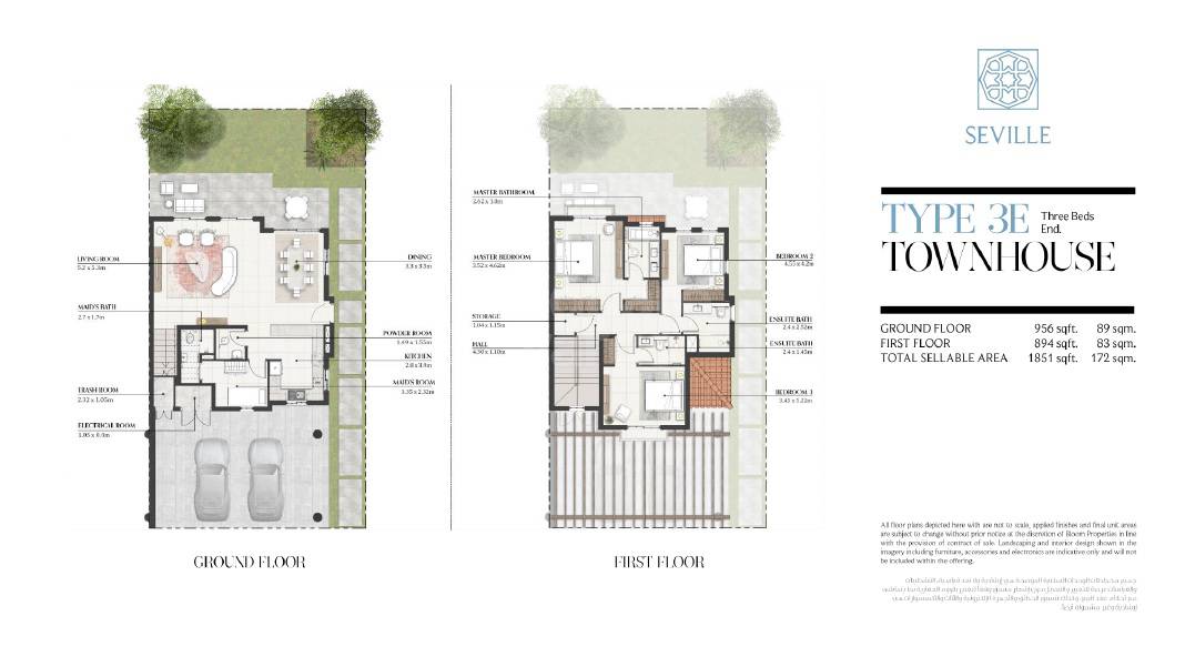 3 Beds 1851 Sq. Ft. Townhouse in Bloom Living Seville