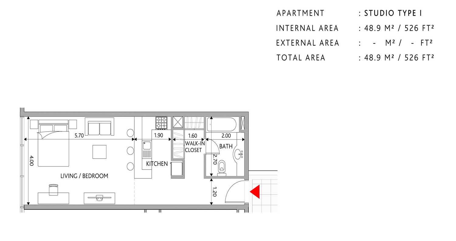 Bloom Park View Studio Layout