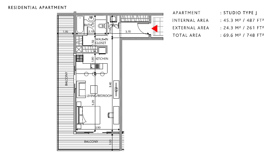 Bloom Park View Studio Layout