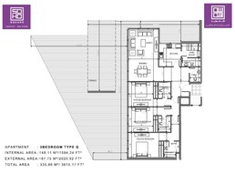 3 Beds 3615 Sq. Ft. Apartment in Bloom Soho Square Residences