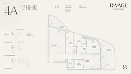 2 Beds 1394 Sq. Ft. Apartment in Deyaar Rivage