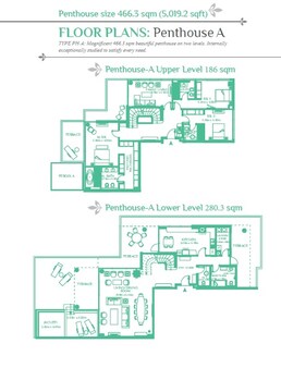 3 Beds 5019 Sq. Ft. Penthouse in Dhafir Yasmina Residence