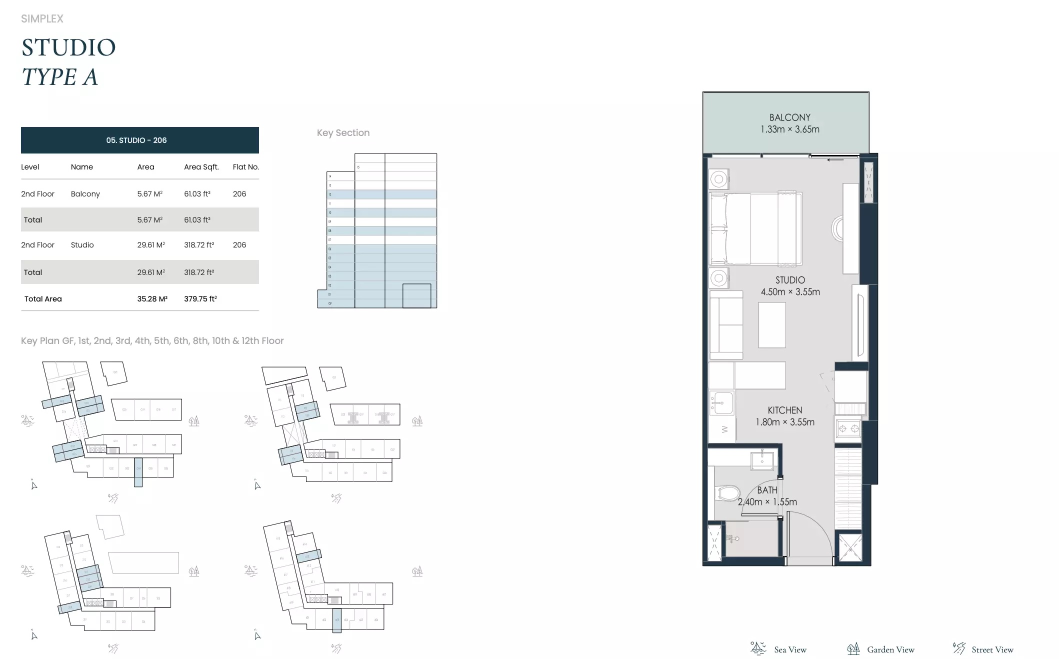 379 Sq. Ft. Studio in DHB Opula Residence