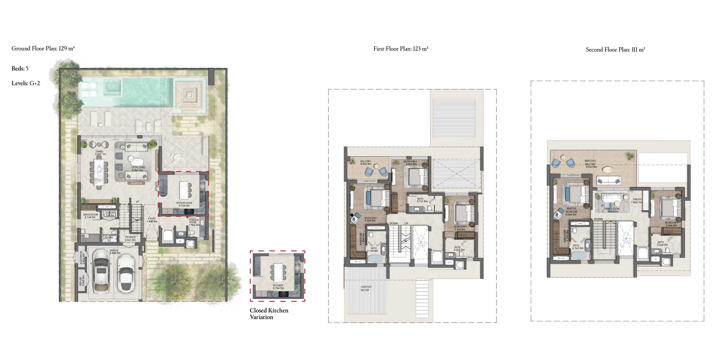 Imkan Naseem AlJurf 4 Beds Layout