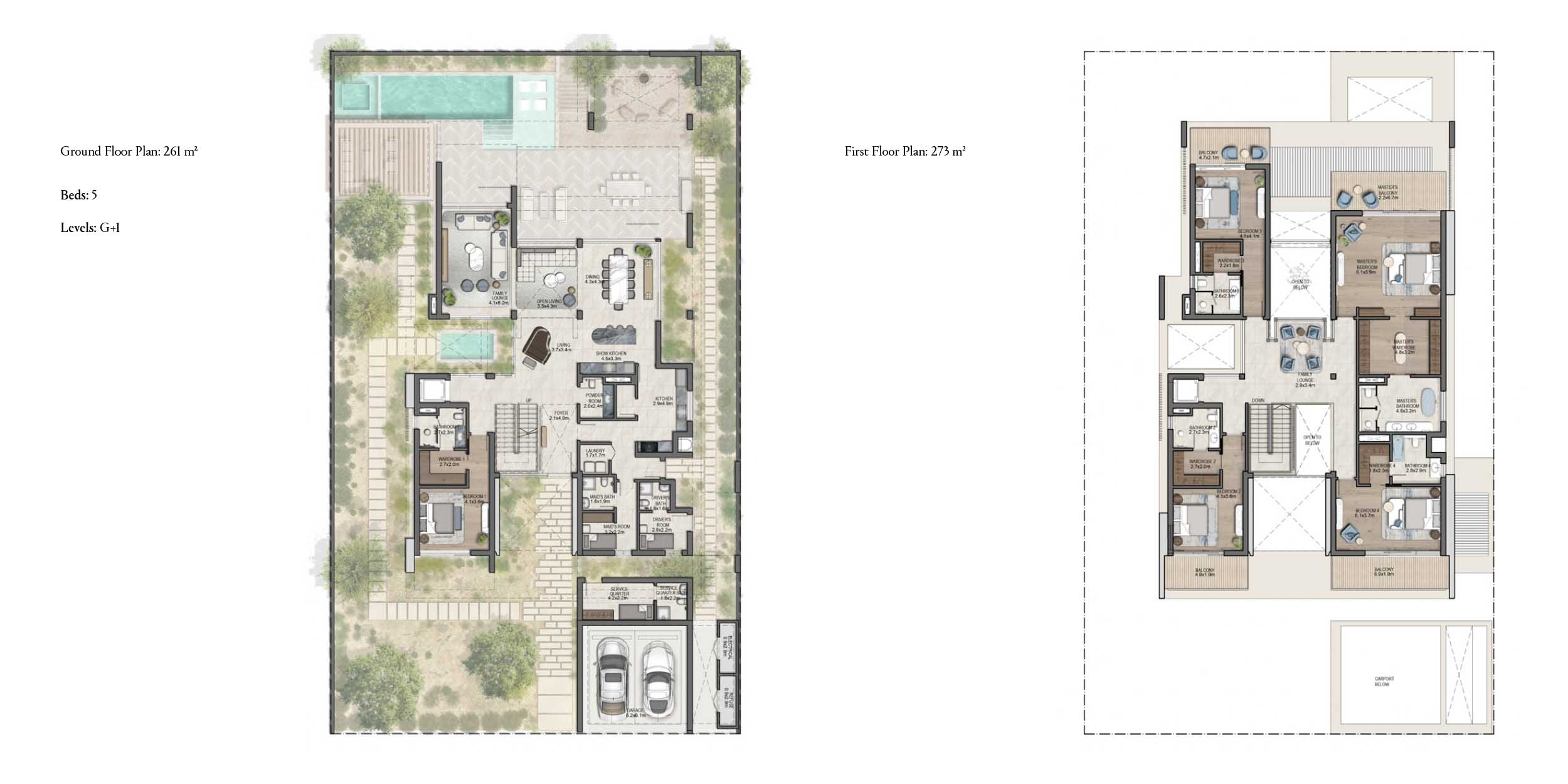 Imkan Naseem AlJurf 5 Beds Layout