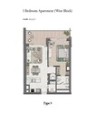 Imkan Naseem 1 Bed Layout