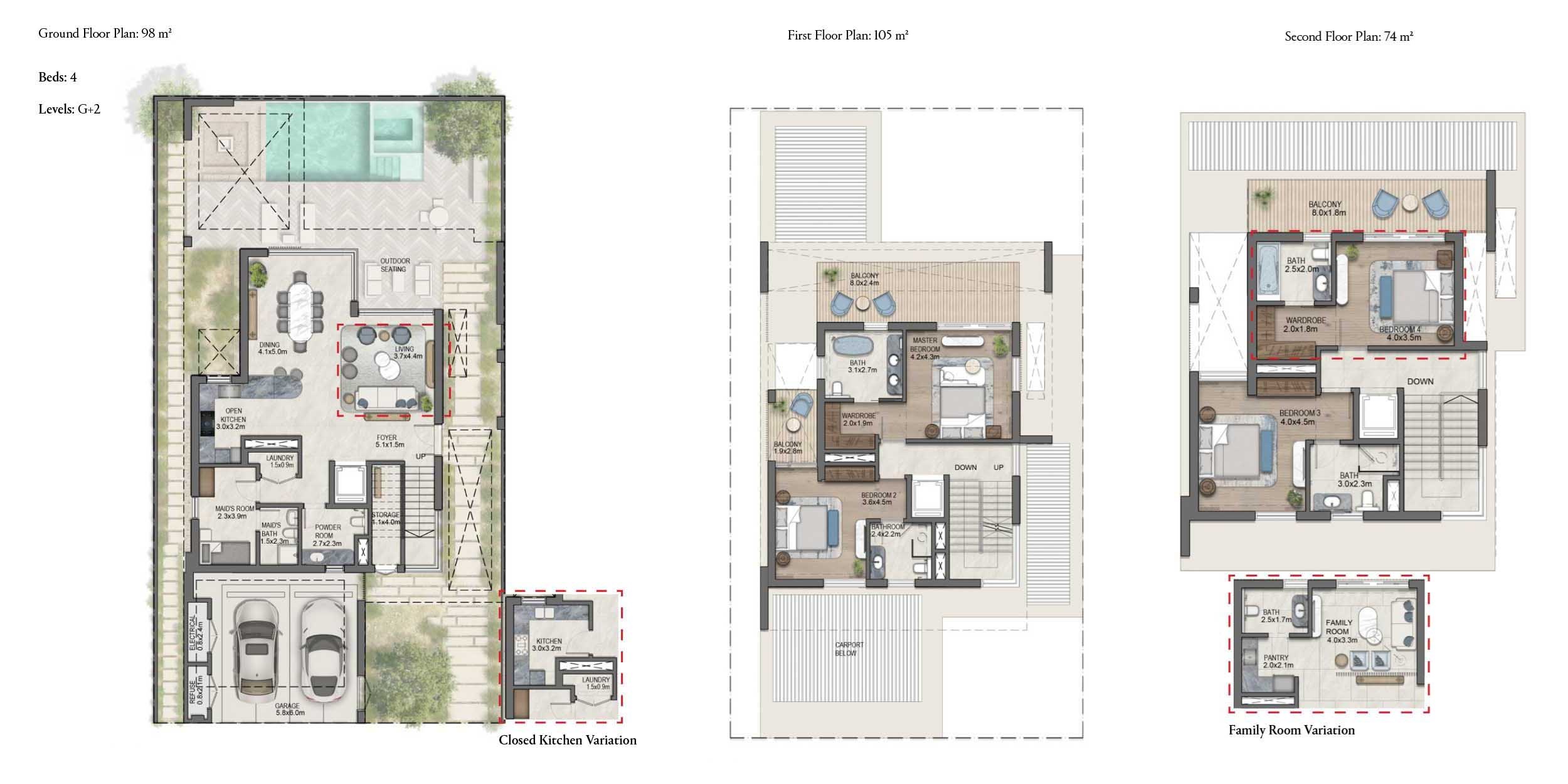Imkan Naseem 4 Beds Layout