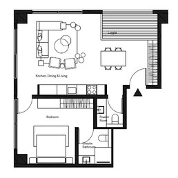 1 Bed 781 Sq. Ft. Apartment in Imkan Pixel