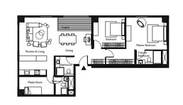 2 Beds 1314 Sq. Ft. Apartment in Imkan Pixel
