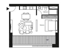 789 Sq. Ft. Studio in Imkan Pixel