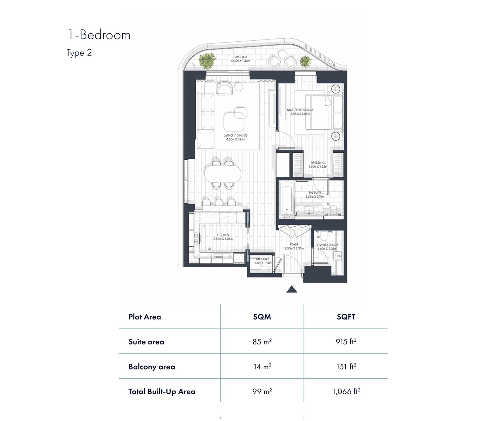 1 Bed 1066 Sq. Ft. Apartment in Imkan Sunstone