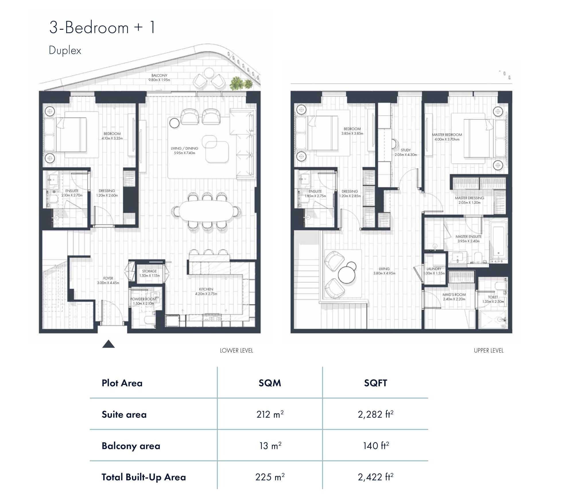 3 Beds 2422 Sq. Ft. Apartment in Imkan Sunstone