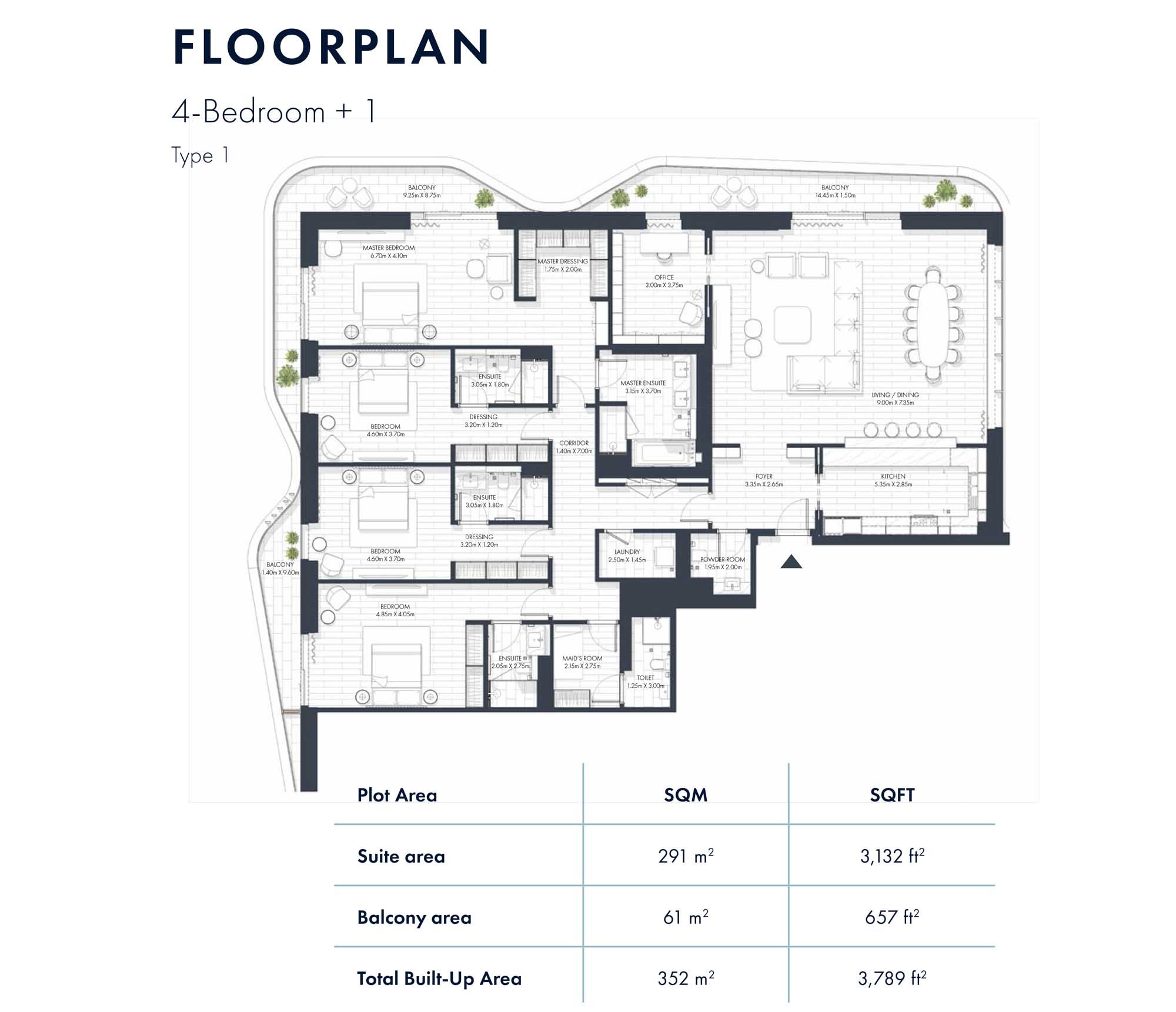 4 Beds 3789 Sq. Ft. Apartment in Imkan Sunstone