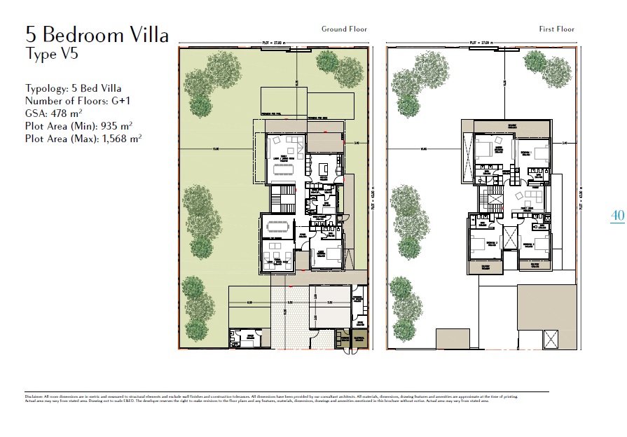 5 Beds 5145 Sq. Ft. Villa in Lead Ain Al Maha