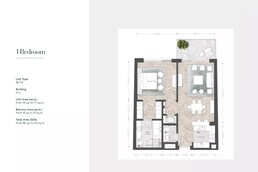 1 Bed 947 Sq. Ft. Apartment in Lead Jubail Terraces
