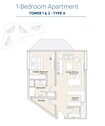 Nine Sea La Vie Residences 1 Bed Layout