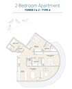 Nine Sea La Vie Residences 2 Beds Layout