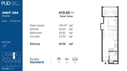 419 Sq. Ft. Studio in PUD Residences