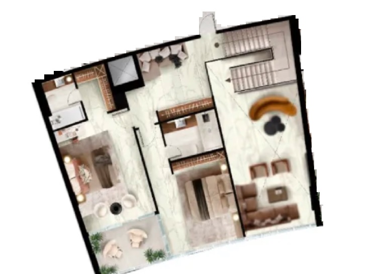 1 Bed 951 Sq. Ft. Apartment in Radiant Elite Tower