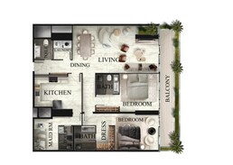 2 Beds 2125 Sq. Ft. Apartment in Radiant Elite Tower