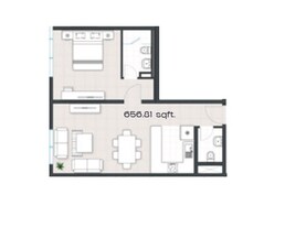 1 Bed 656 Sq. Ft. Apartment in Radiant Garden Towers