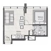 Radiant Square Apartments 1 Bed Layout