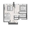 Radiant Square Apartments 1 Bed Layout