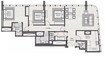 Radiant Square Apartments 3 Beds Layout