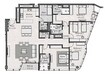 Radiant Square Apartments 4 Beds Layout