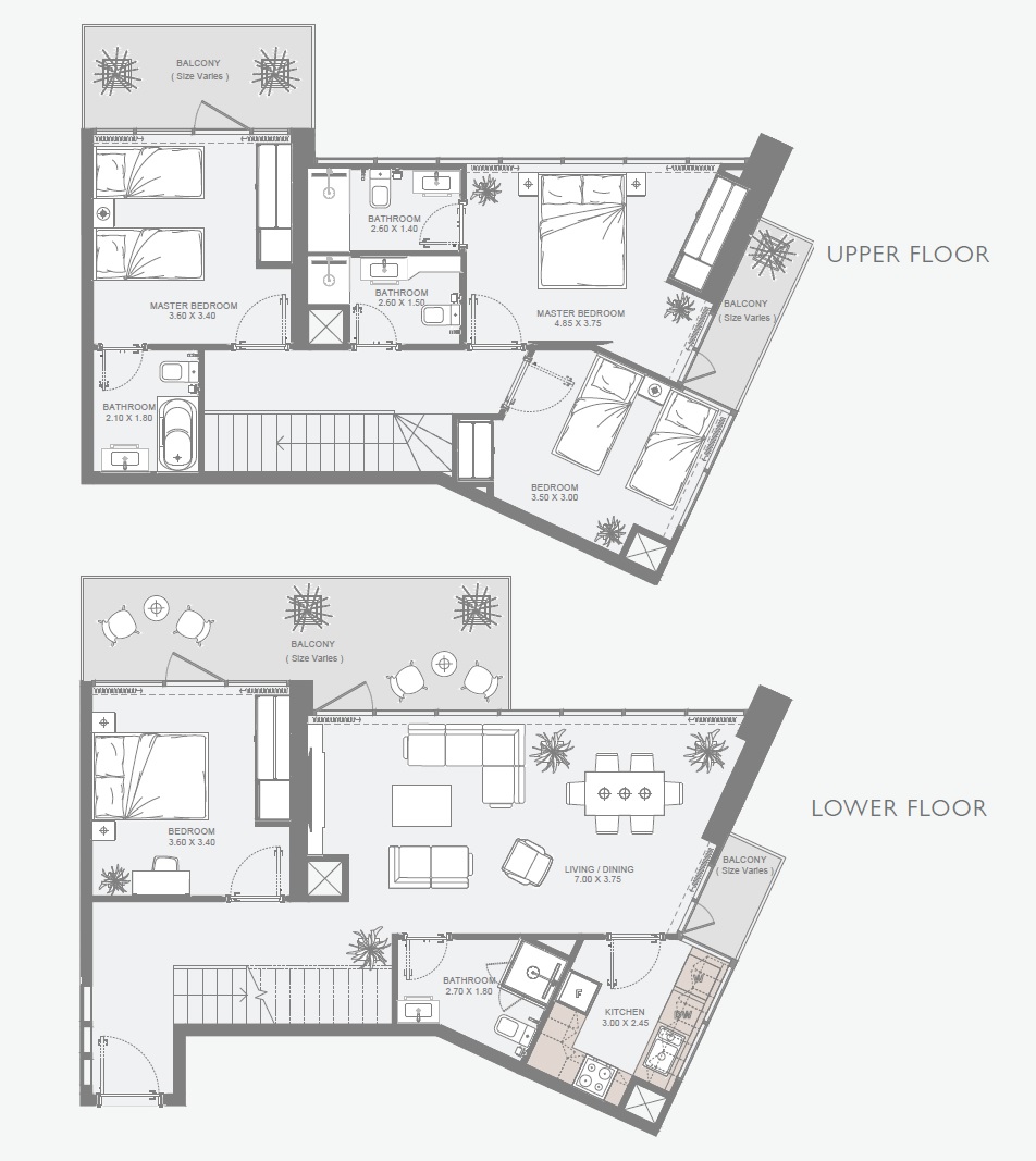 Reportage Al Maryah Vista 2 4 Beds Layout