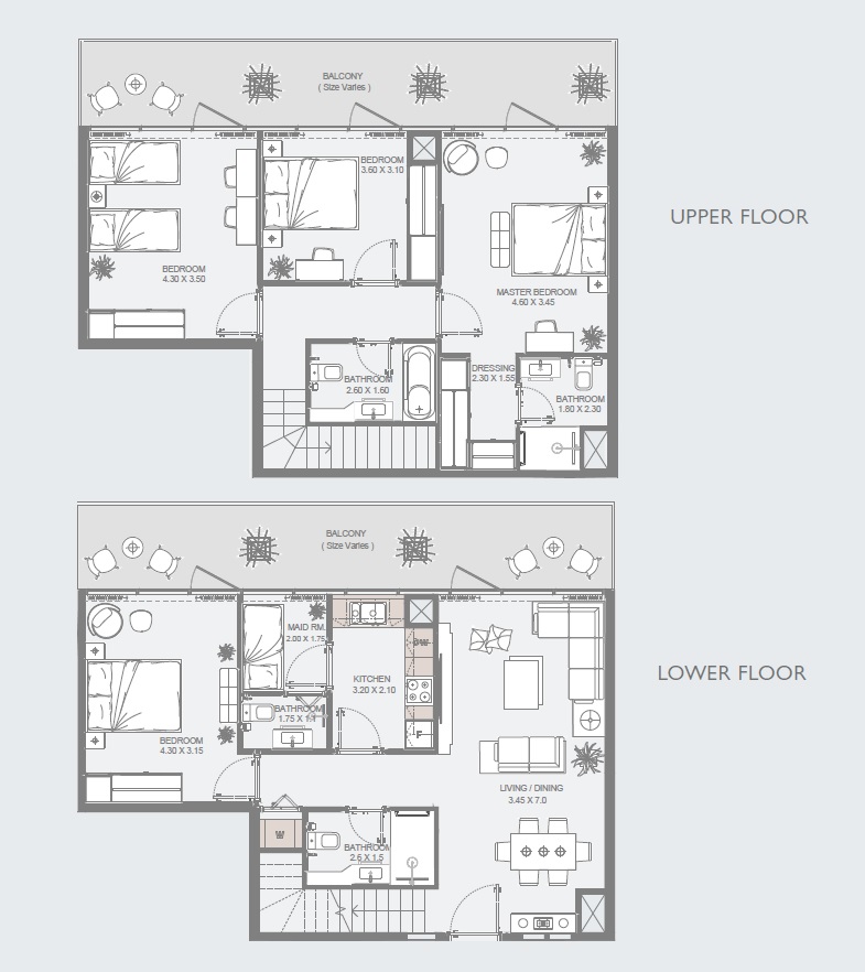 Reportage Al Maryah Vista 2 4 Beds Layout